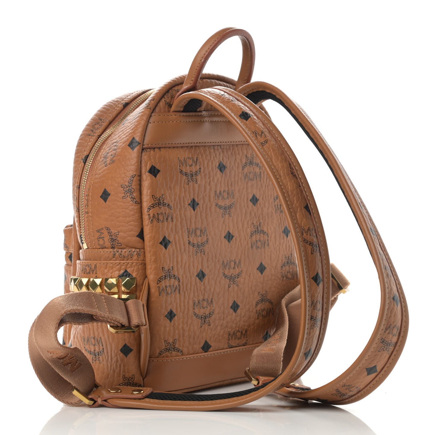 Visetos Side Stud Mini Stark Backpack Cognac