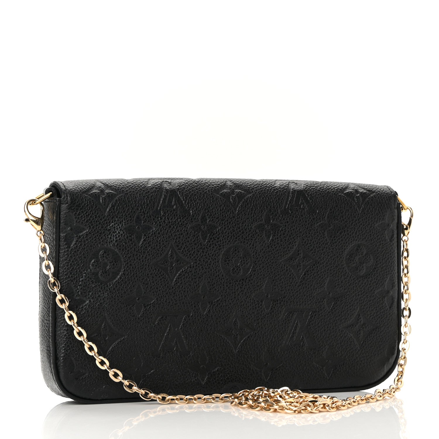 Louis Vuitton Empreinte Pochette Felicie Chain Wallet Black 4 of 11