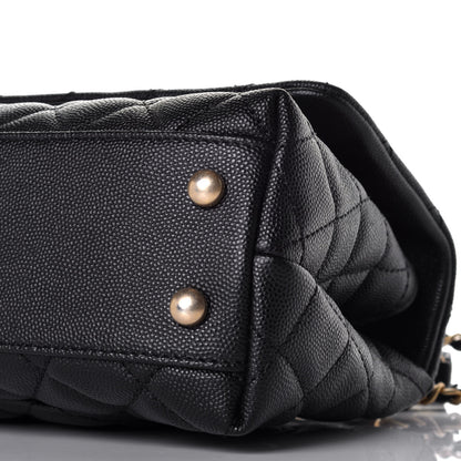 Chanel Caviar Quilted Mini Coco Handle Flap Black 10 of 11
