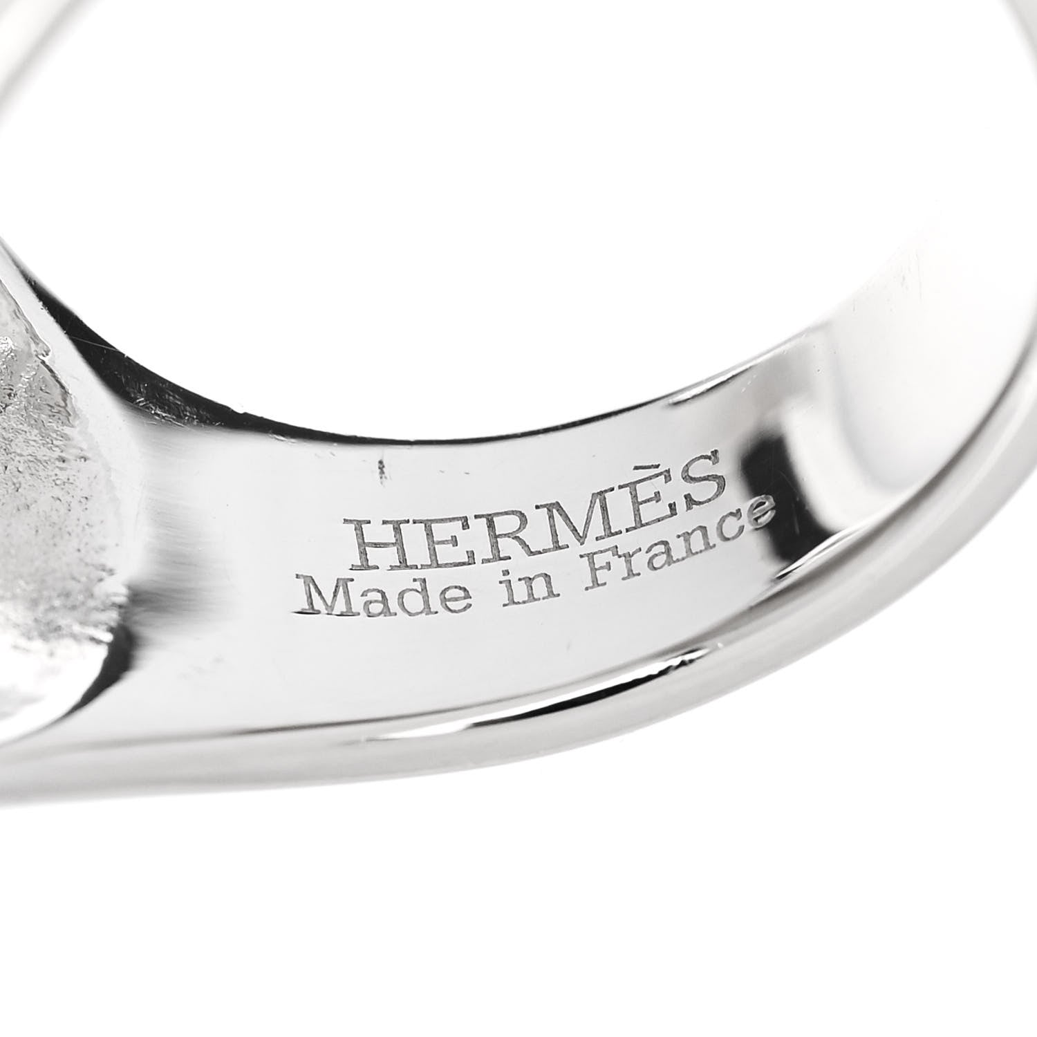 Hermes Sterling Silver GM Galop Ring 52 6 5 of 6