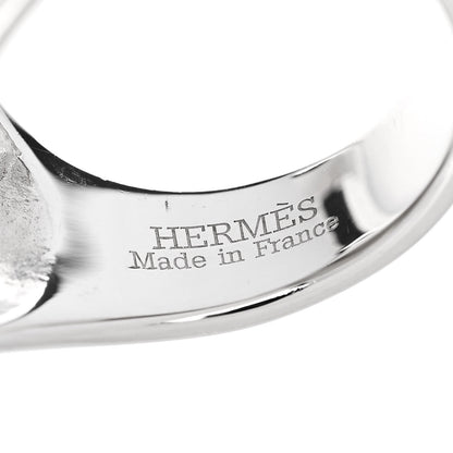 Hermes Sterling Silver GM Galop Ring 52 6 5 of 6