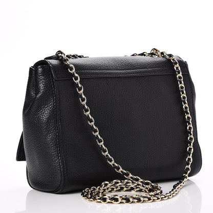 Mulberry Glossy Goatskin Small Lily Flap Black 3 of 7