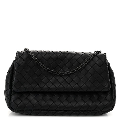 Bottega Veneta Nappa Intrecciato Mini Chain Messenger Black 1 of 10