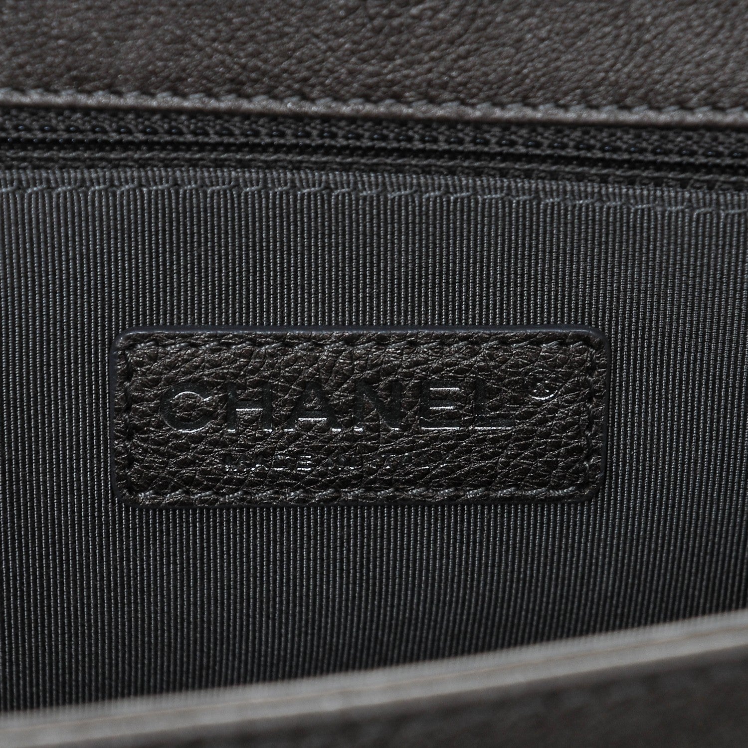 Chanel Calfskin Quilted Large Boy Flap Grey 6 of 7