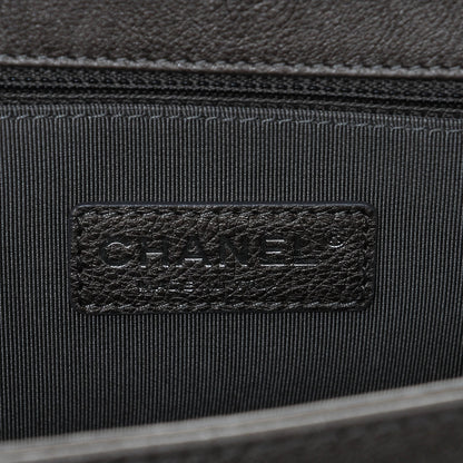 Chanel Calfskin Quilted Large Boy Flap Grey 6 of 7