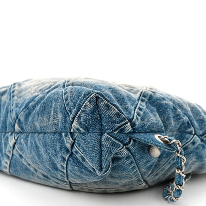 Chanel Denim Quilted Chanel 22 Backpack Blue 10 of 10