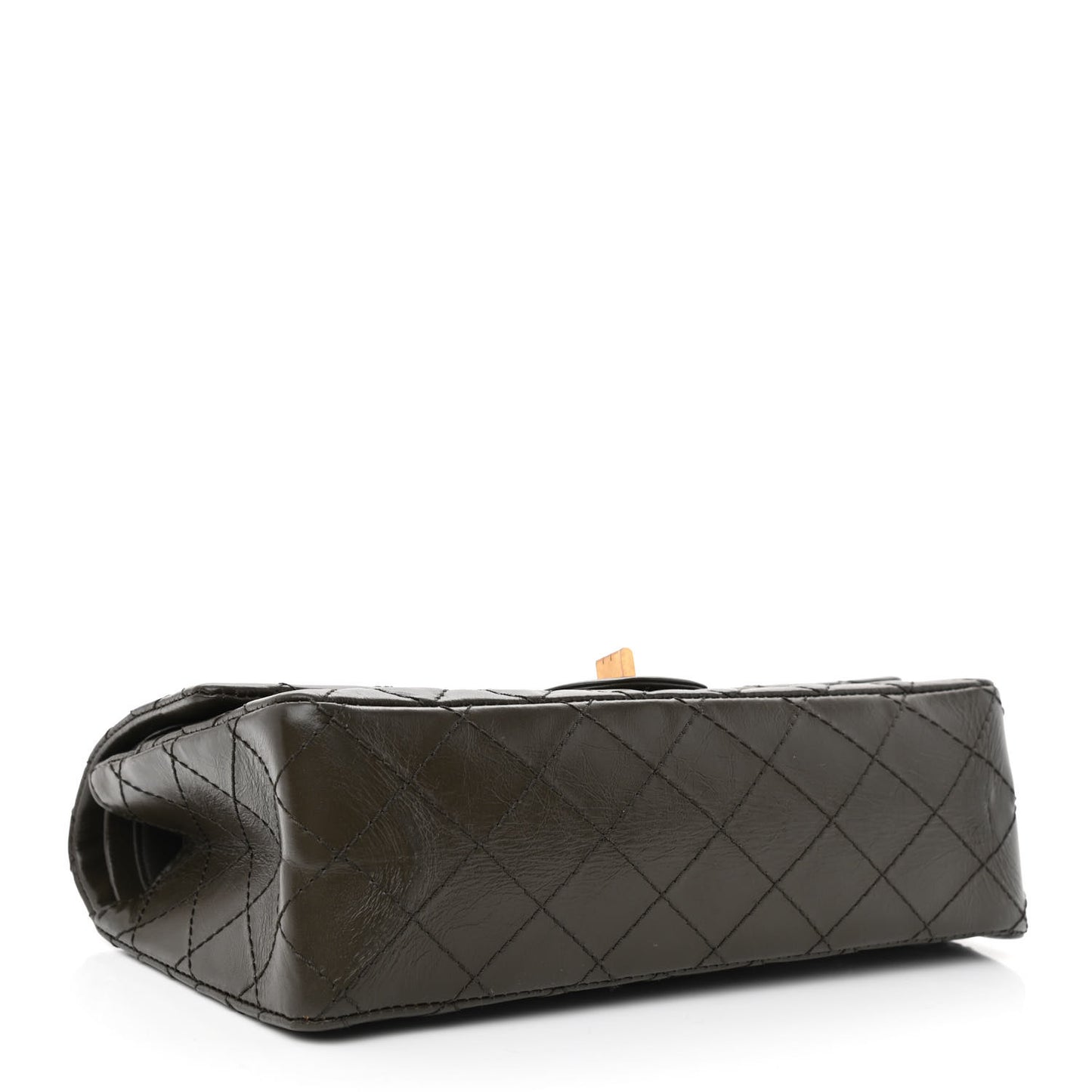 Aged Calfskin Quilted 2.55 Reissue 225 Flap Dark Green