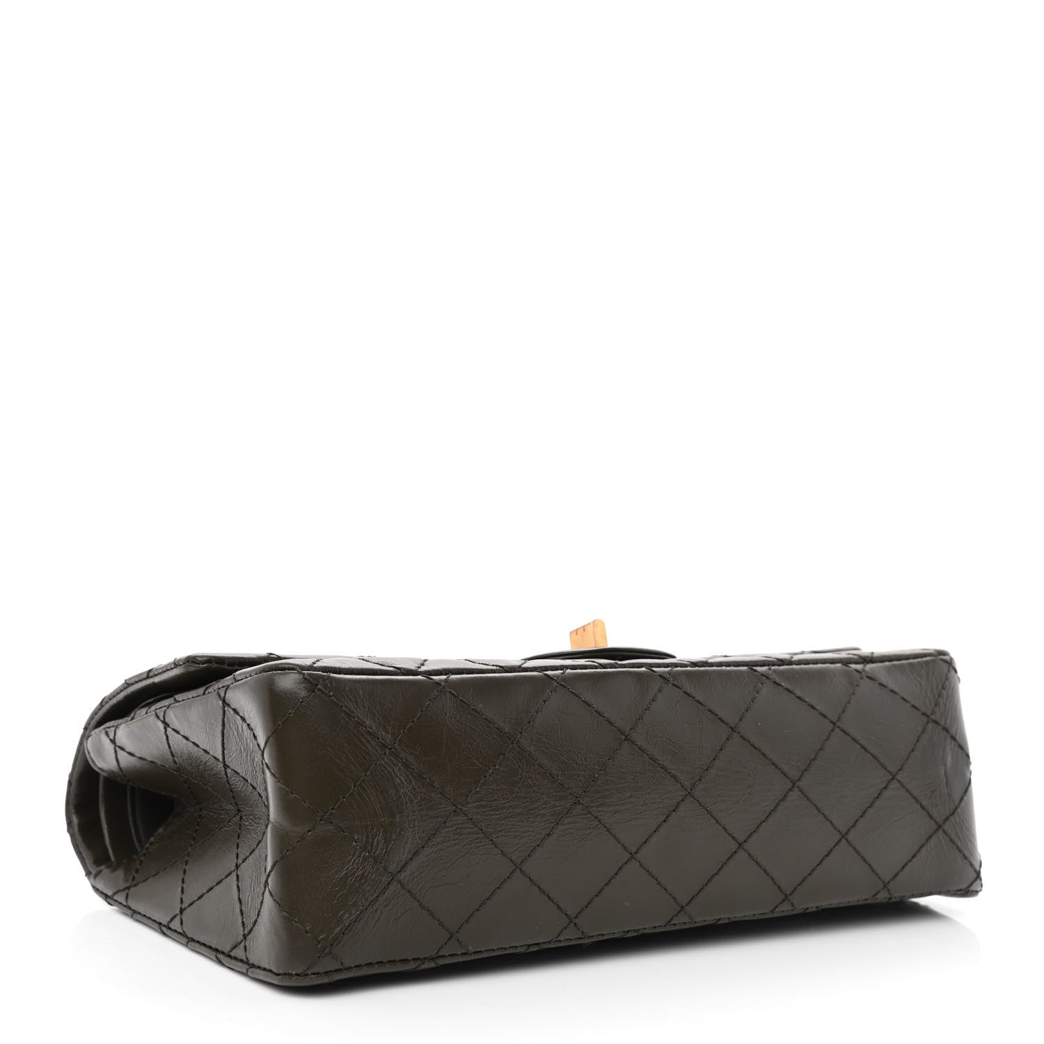 Chanel Aged Calfskin Quilted 2.55 Reissue 225 Flap Dark Green 3 of 10