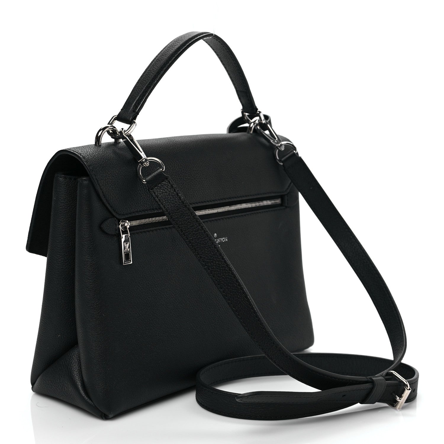 Louis Vuitton Soft Calfskin My Lockme Top Handle Vanille Black 3 of 8