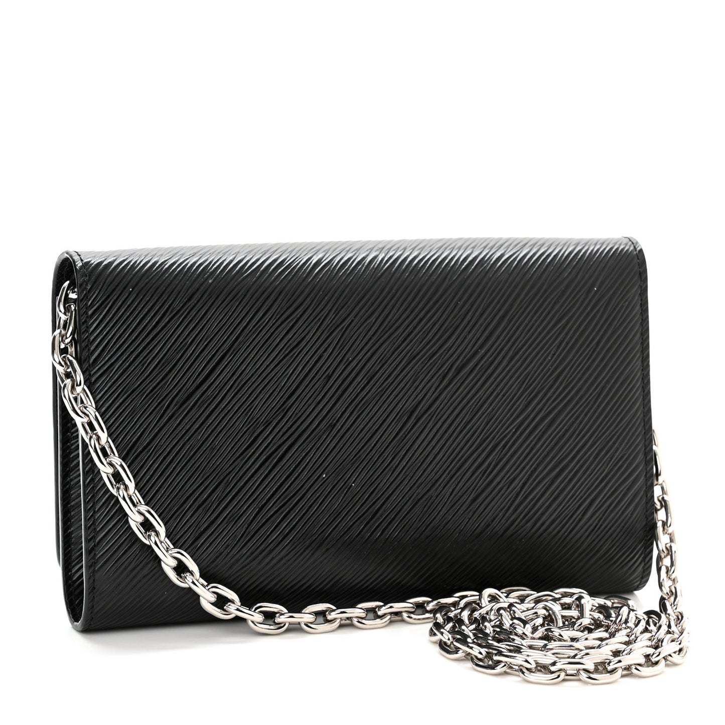 Epi Twist Chain Wallet Black