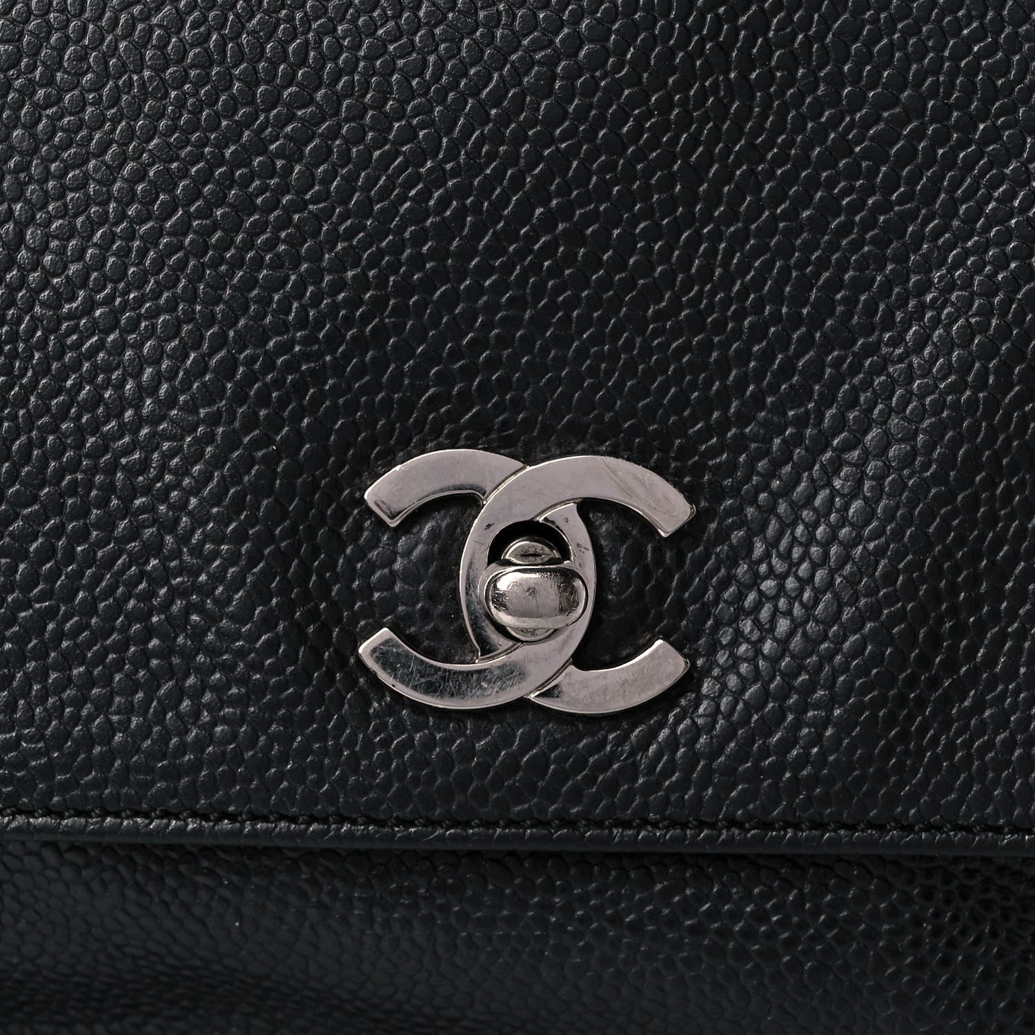 Chanel Caviar CC Backpack Black 7 of 9