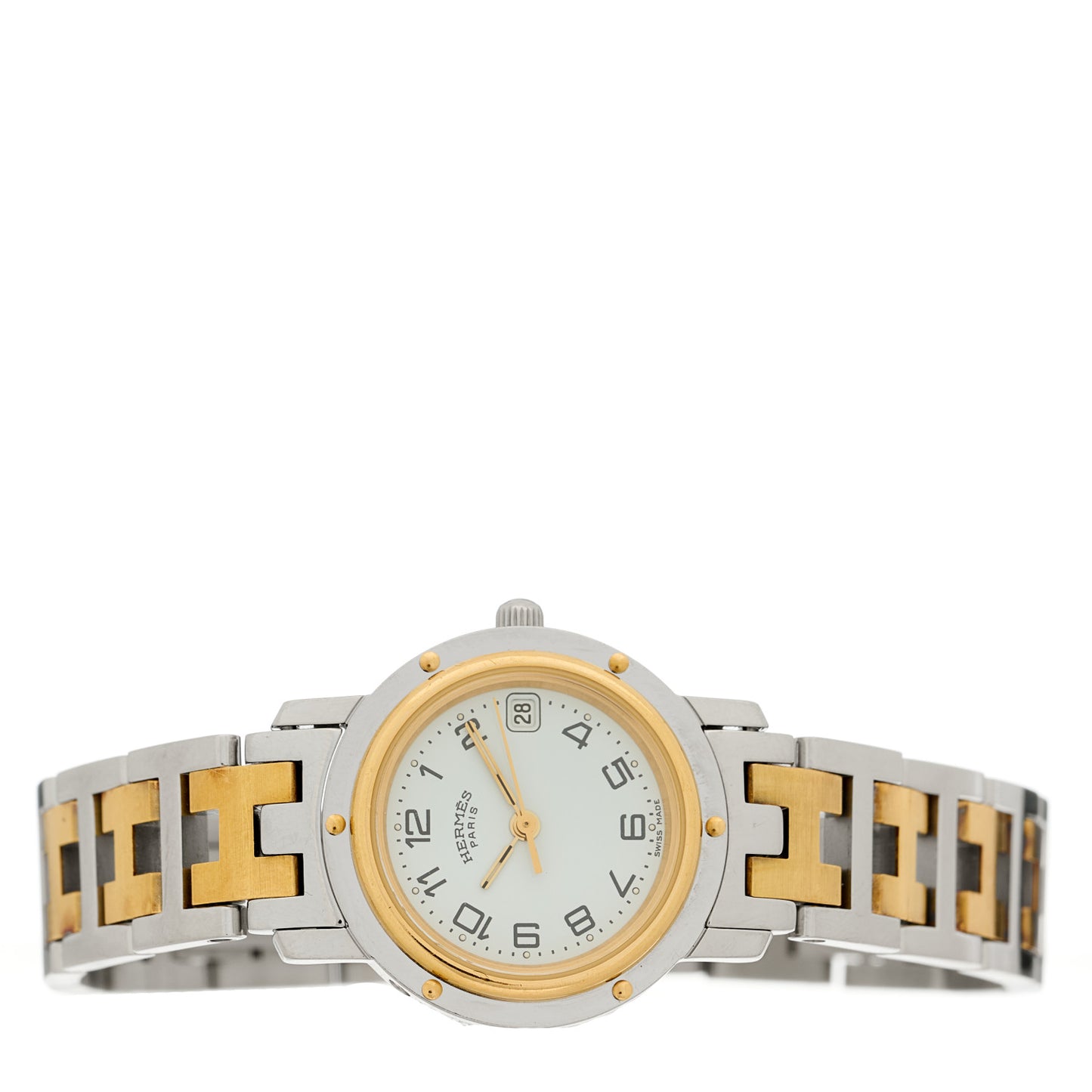 Stainless Steel 24mm Clipper Quartz Watch Gold