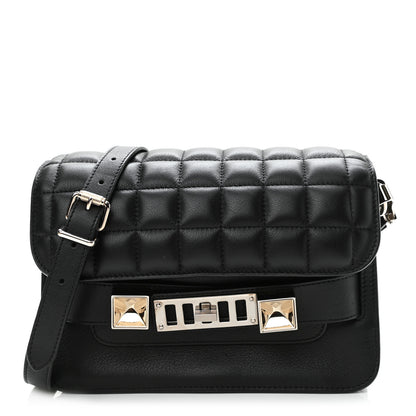 Proenza Schouler Lambskin Quilted Mini PS11 Classic Shoulder Bag Black 1 of 12