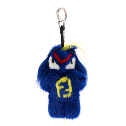 Fendi Mink Fur Fendirumi Bug-Kun Monster Bag Bug Charm Pacific Fluo Yellow 2 of 8