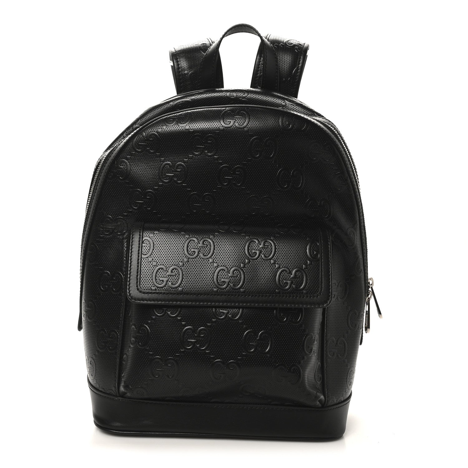 Gucci Calfskin GG Tennis Embossed Backpack Black 1 of 10