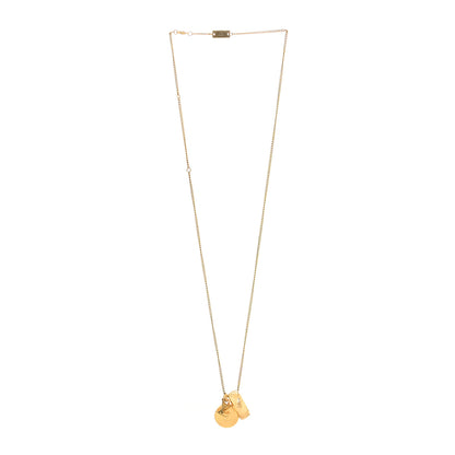 Louis Vuitton Monogram LV Charms Necklace Gold 2 of 3