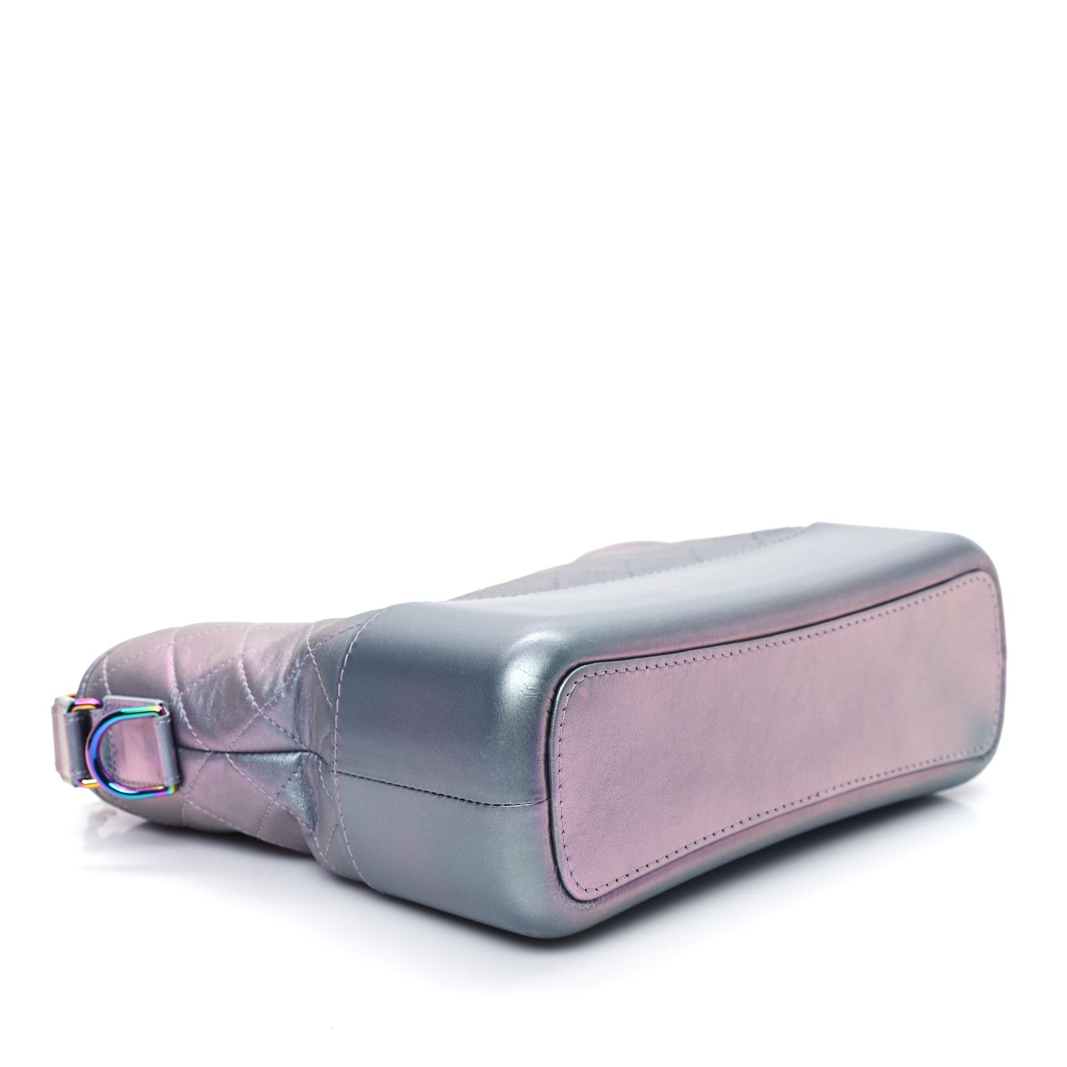 Chanel Iridescent Lambskin Calfskin Quilted Medium Gabrielle Hobo Light Purple 4 of 10