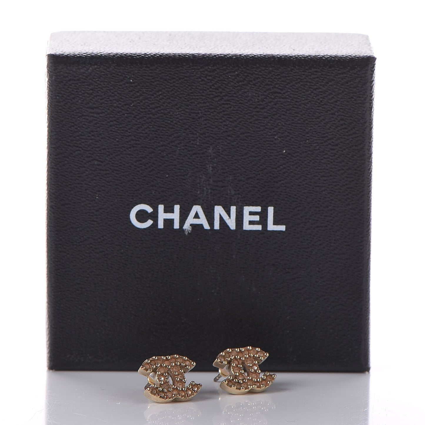 Crystal CC Earrings Gold