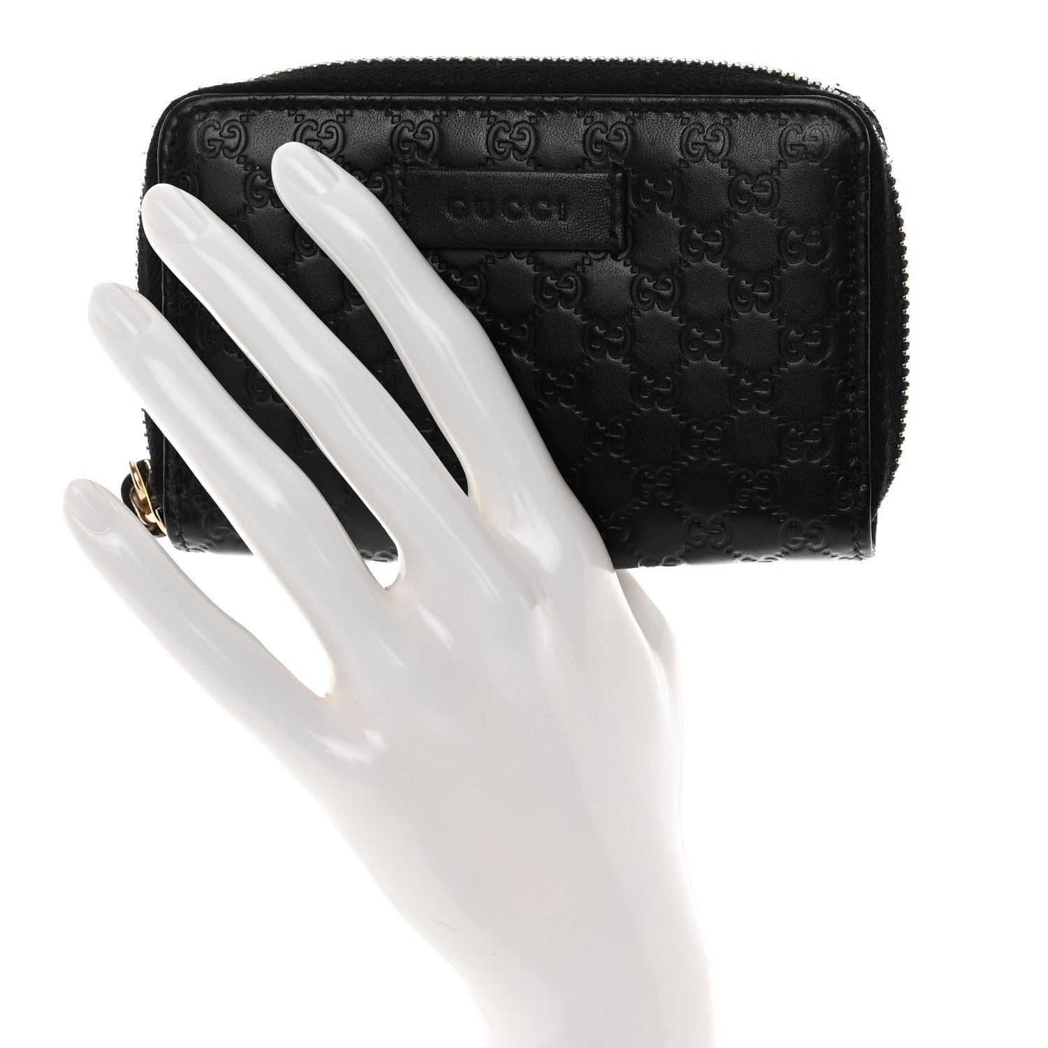 Gucci Microguccissima Zip Around Card Case Black 2 of 8