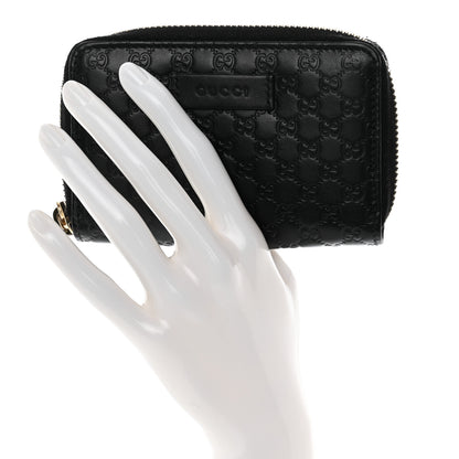 Gucci Microguccissima Zip Around Card Case Black 2 of 8