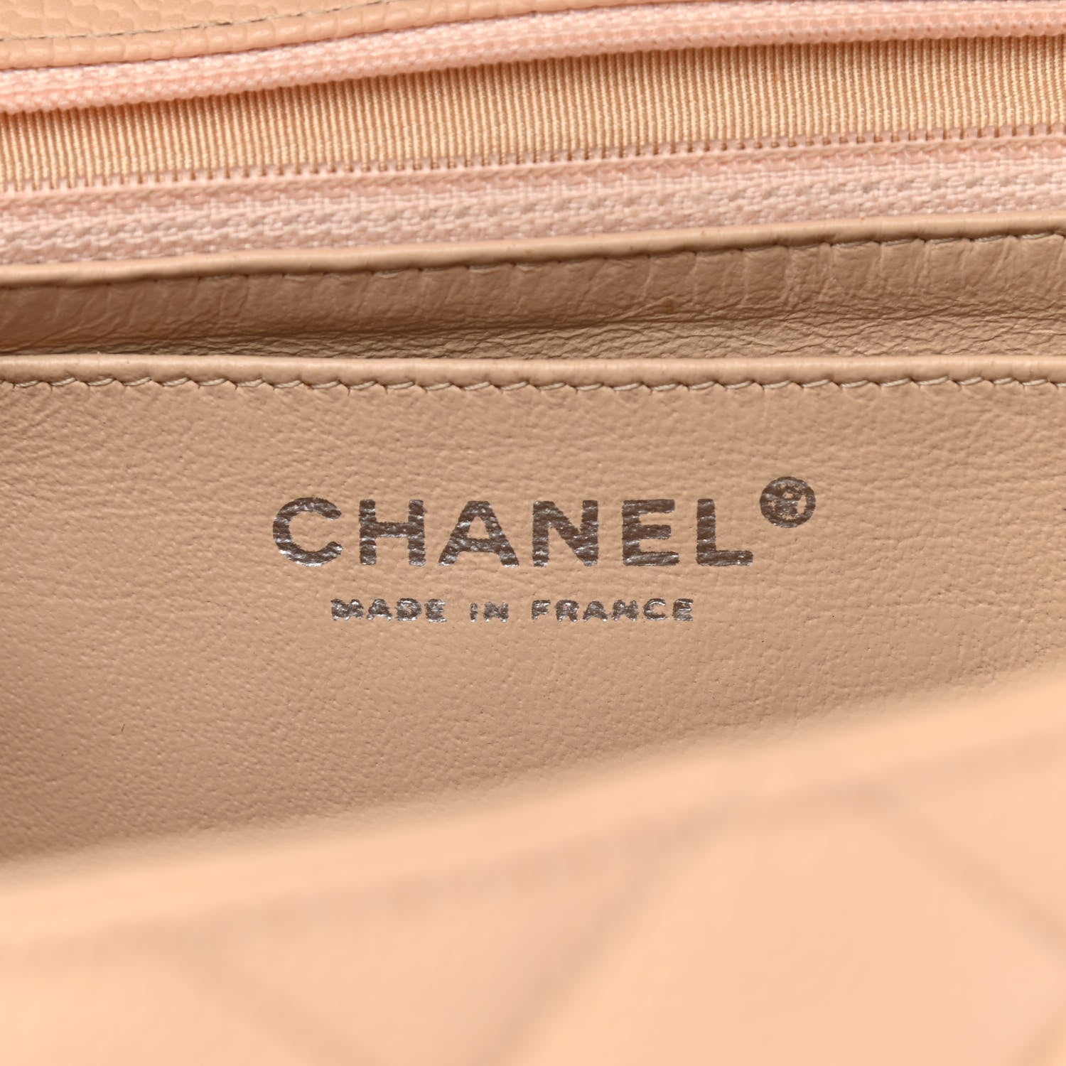 Chanel Caviar Quilted Jumbo Single Flap Beige 5 of 13