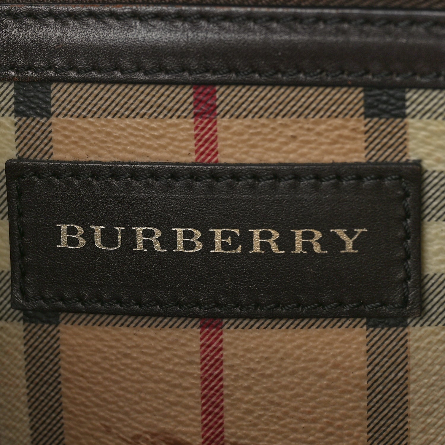 Burberry Haymarket Check Small Canterbury Tote Chocolate 7 of 15