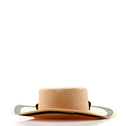 Gucci Raffia L'amour Du Soir Sun Hat S Ivory Black 6 of 10