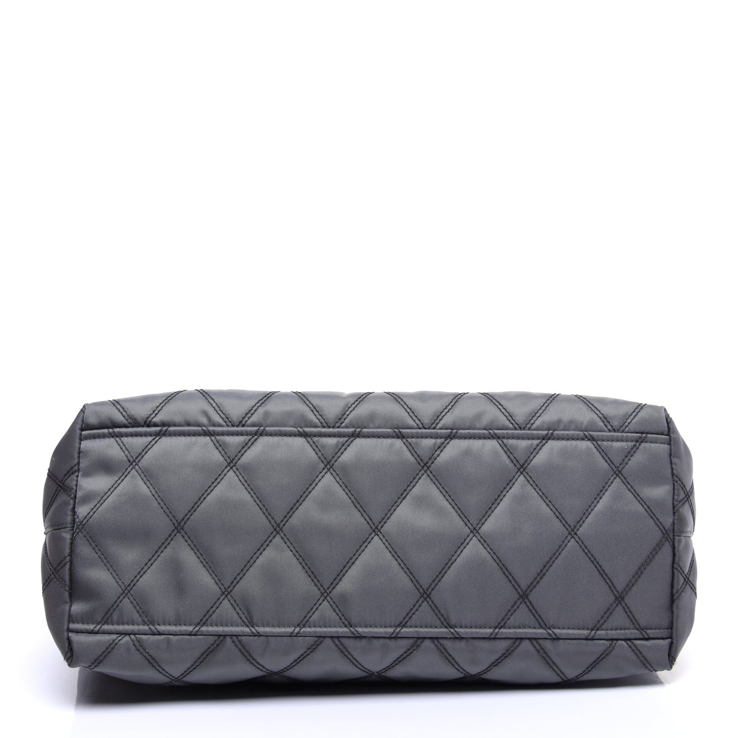 Nylon Tessuto Impuntu Quilted Shopper Tote Ardesia