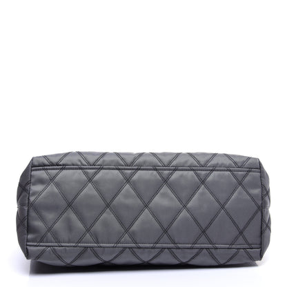 Prada Nylon Tessuto Impuntu Quilted Shopper Tote Ardesia 9 of 11