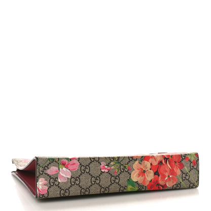 Gucci GG Supreme Monogram Blooms Large Cosmetic Case Beige Multicolor Dry Rose 4 of 10
