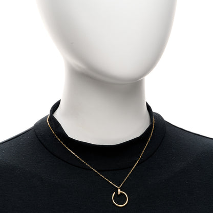 Cartier 18K Yellow Gold Diamond Juste Un Clou Pendant Necklace 2 of 5