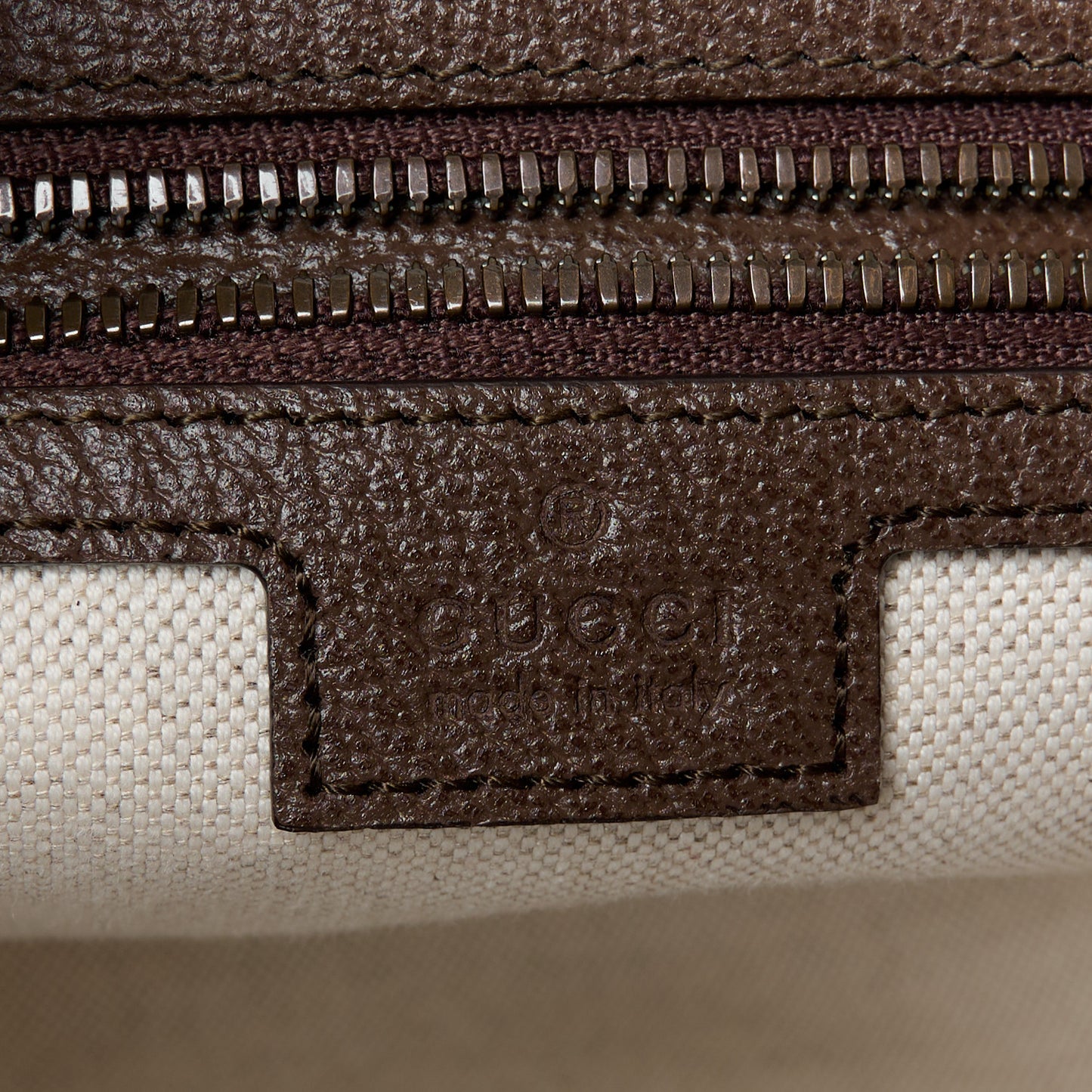 GG Supreme Monogram Web Small Ophidia Half Moon Hobo Brown