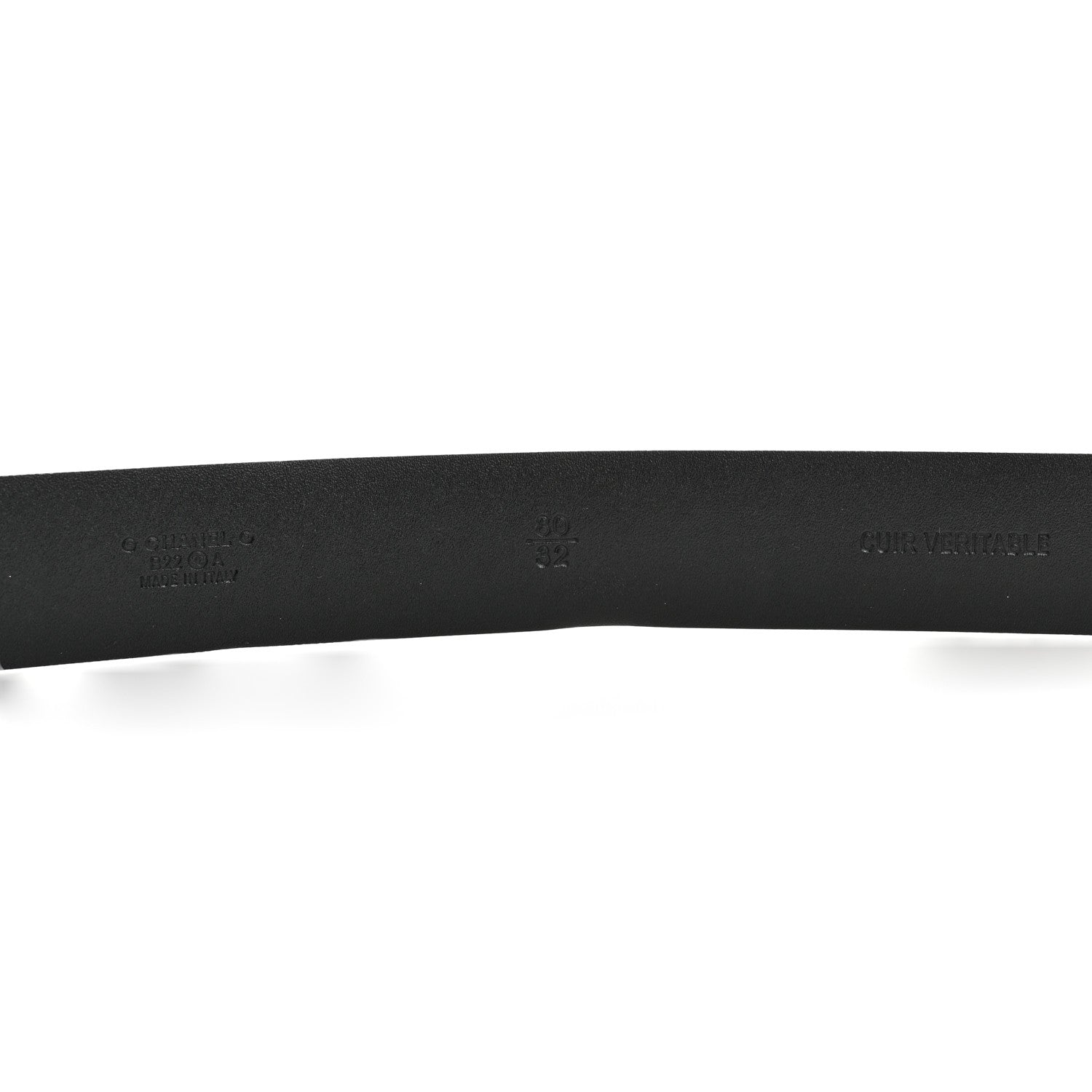 Chanel Calfskin Enamel CC Belt 80 32 White 5 of 7