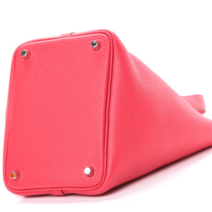 Hermes Taurillon Clemence Picotin Lock 18 PM Rose Extreme 9 of 10