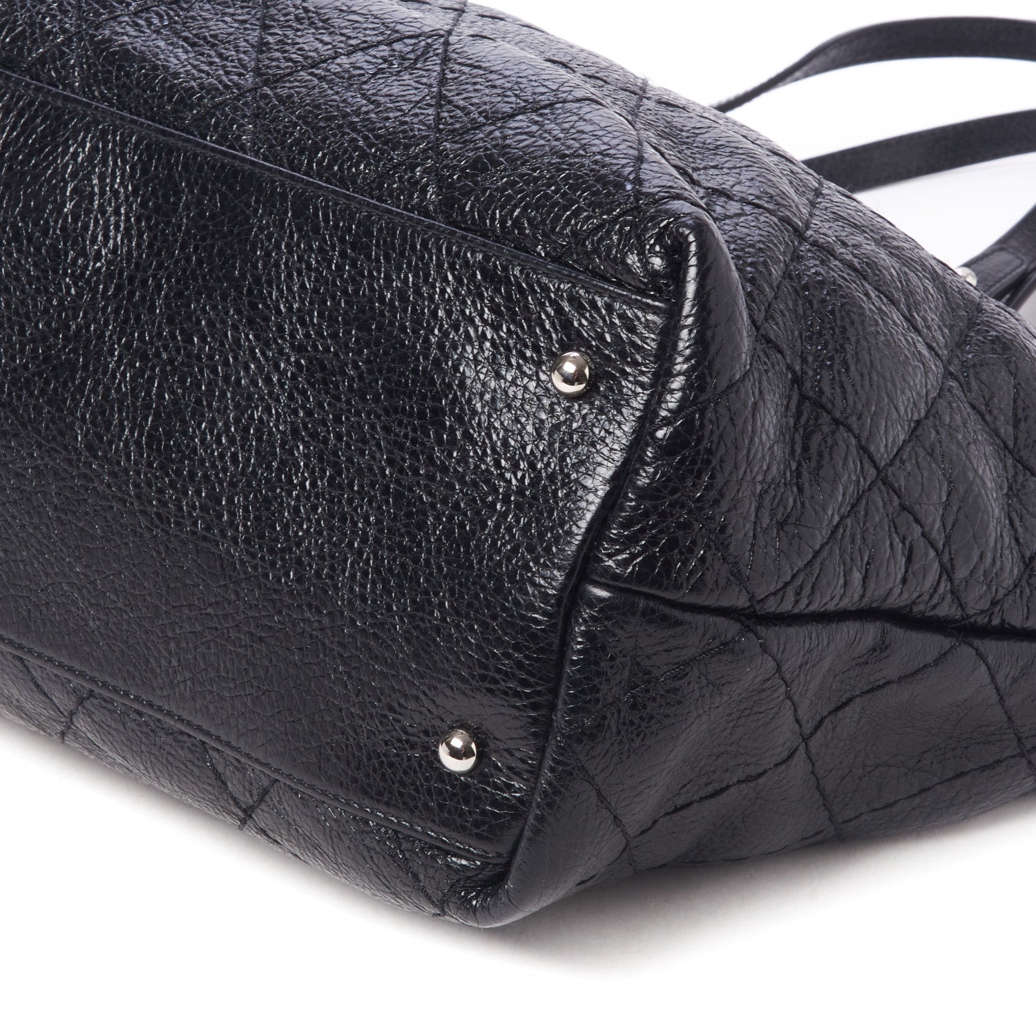 Chanel Glazed Calfskin Large On The Road Tote Black 5 of 10