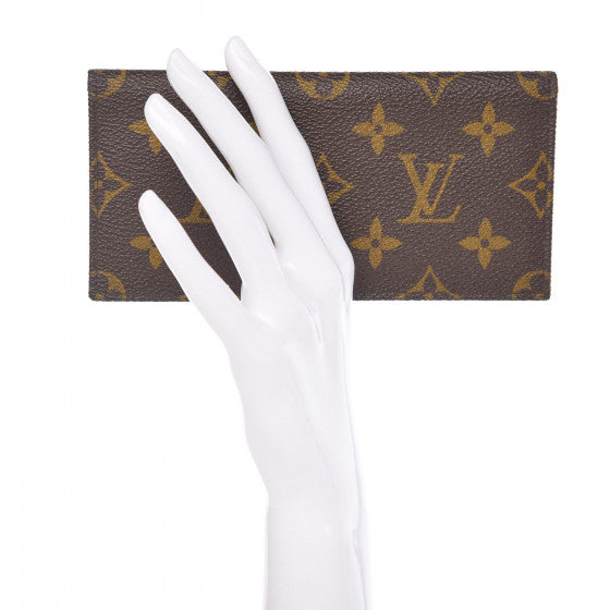 Monogram Checkbook Holder Wallet