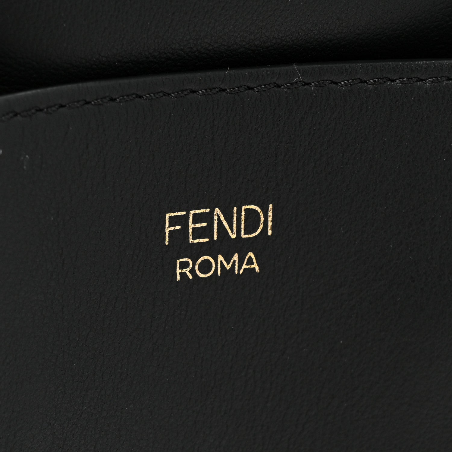 Fendi Vitello Grace Matte 3 Pocket Belt Pouch Black 7 of 8
