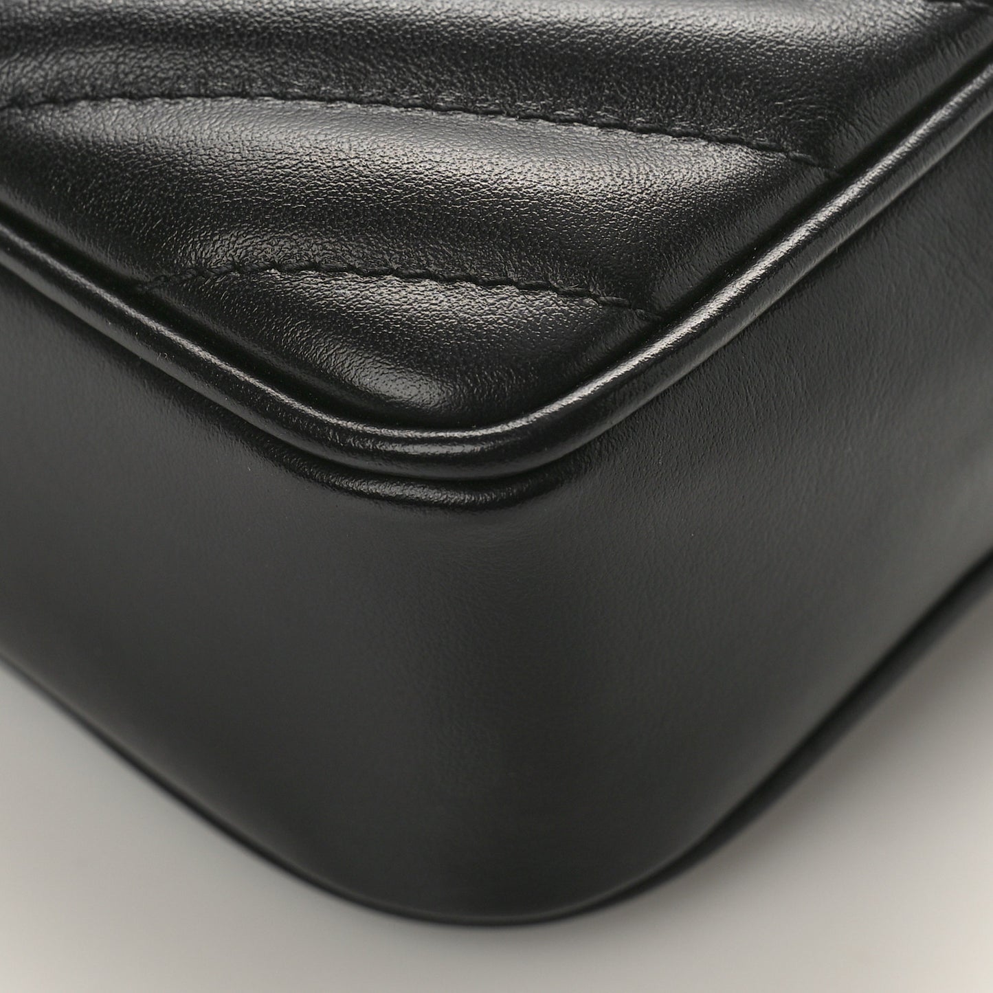 Calfskin Matelasse Monogram Lou Belt Bag Black