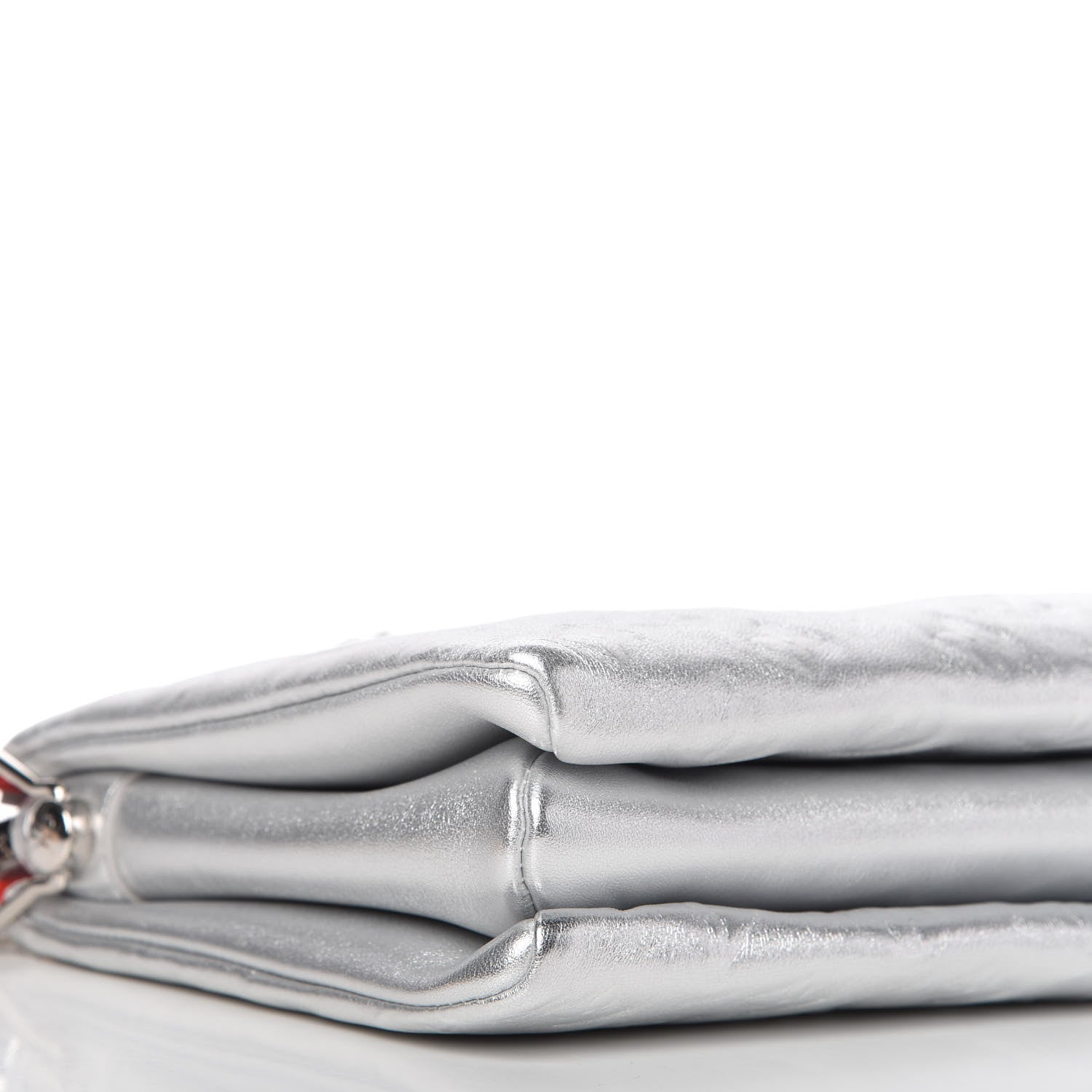 Louis Vuitton Metallic Lambskin Embossed Monogram Coussin PM Silver 6 of 9