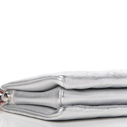 Louis Vuitton Metallic Lambskin Embossed Monogram Coussin PM Silver 6 of 9