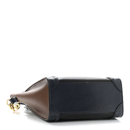 Celine Smooth Drummed Calfskin Nano Tri-Color Luggage Black 4 of 12
