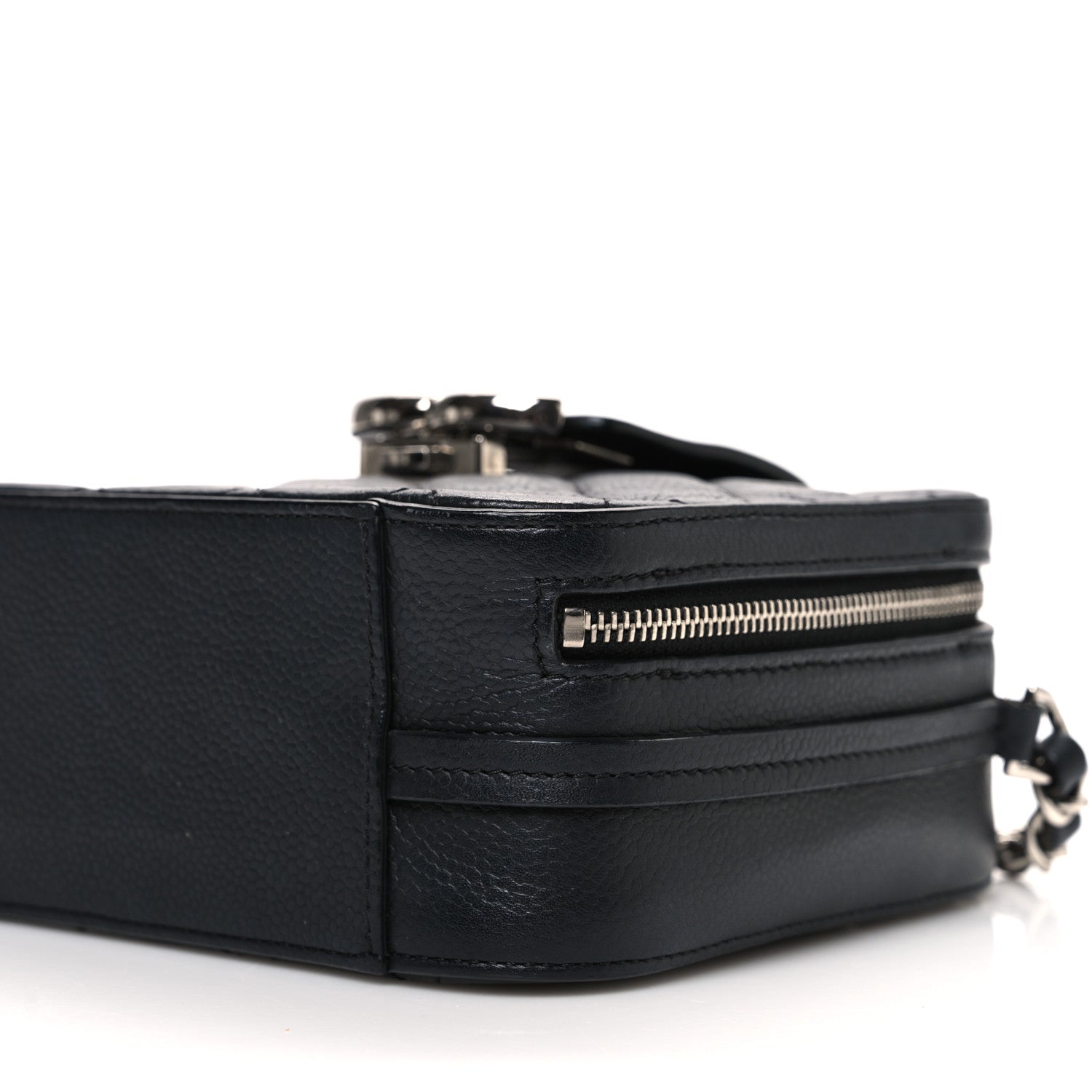 Chanel Lambskin Quilted Mini CC Box Camera Bag Black 1723558