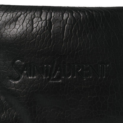 Saint Laurent Calfskin Large Puffy Pouch Black 8 of 11