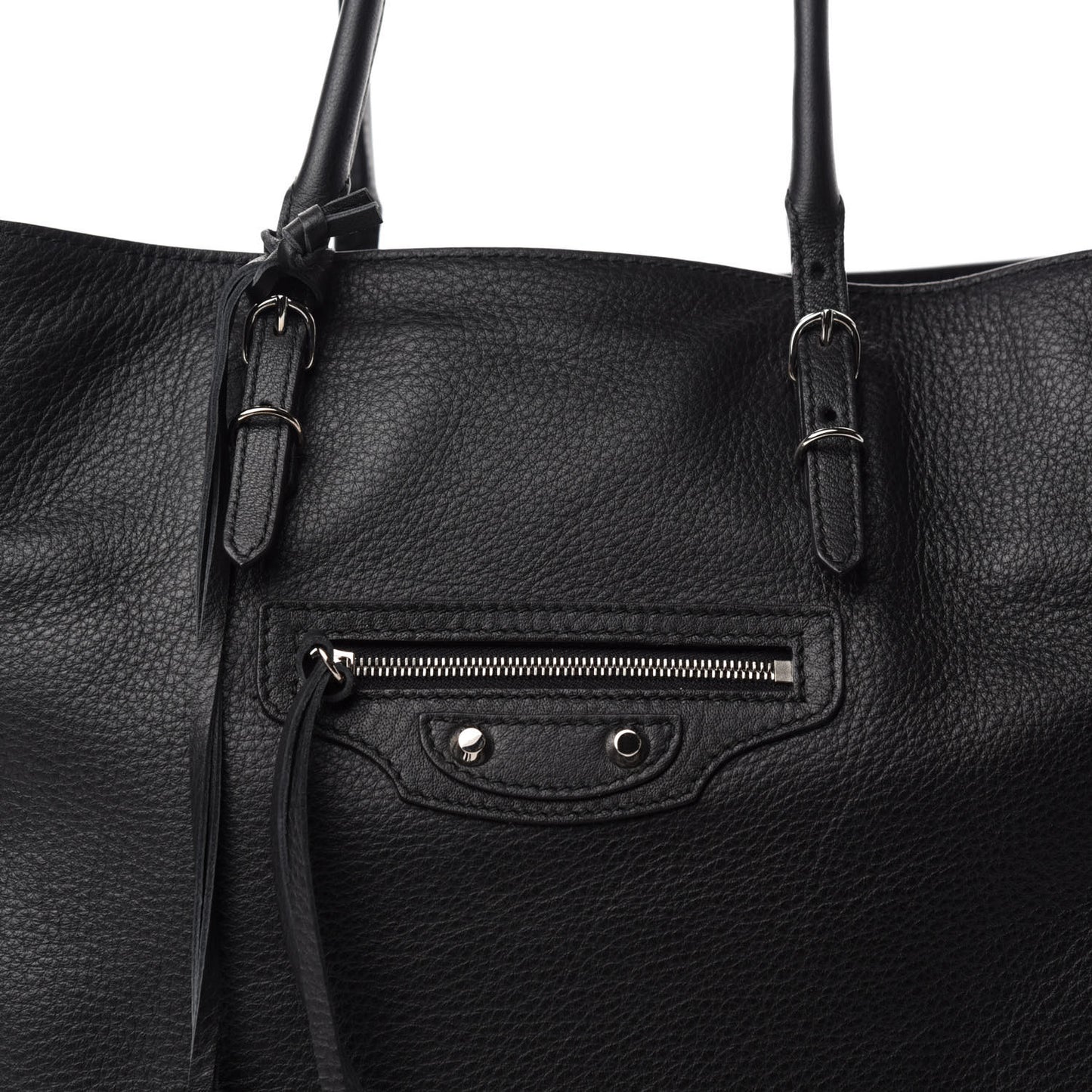 Supple Calfskin Papier A4 Tote Black