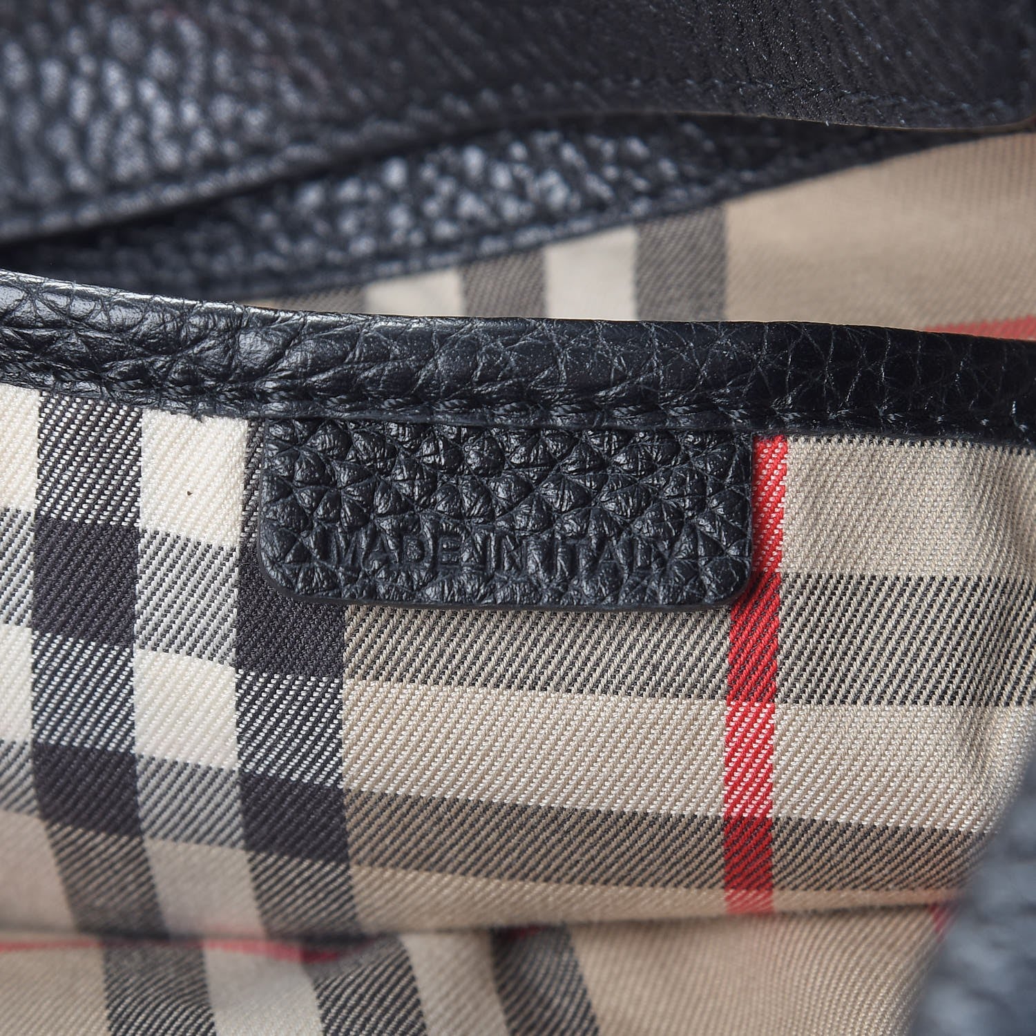 Burberry Grainy Calfskin Medium Cale Hobo Black 7 of 7