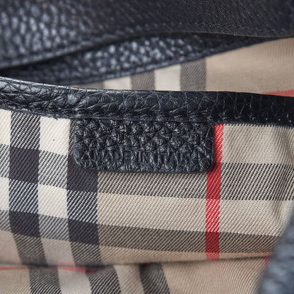 Burberry Grainy Calfskin Medium Cale Hobo Black 7 of 7