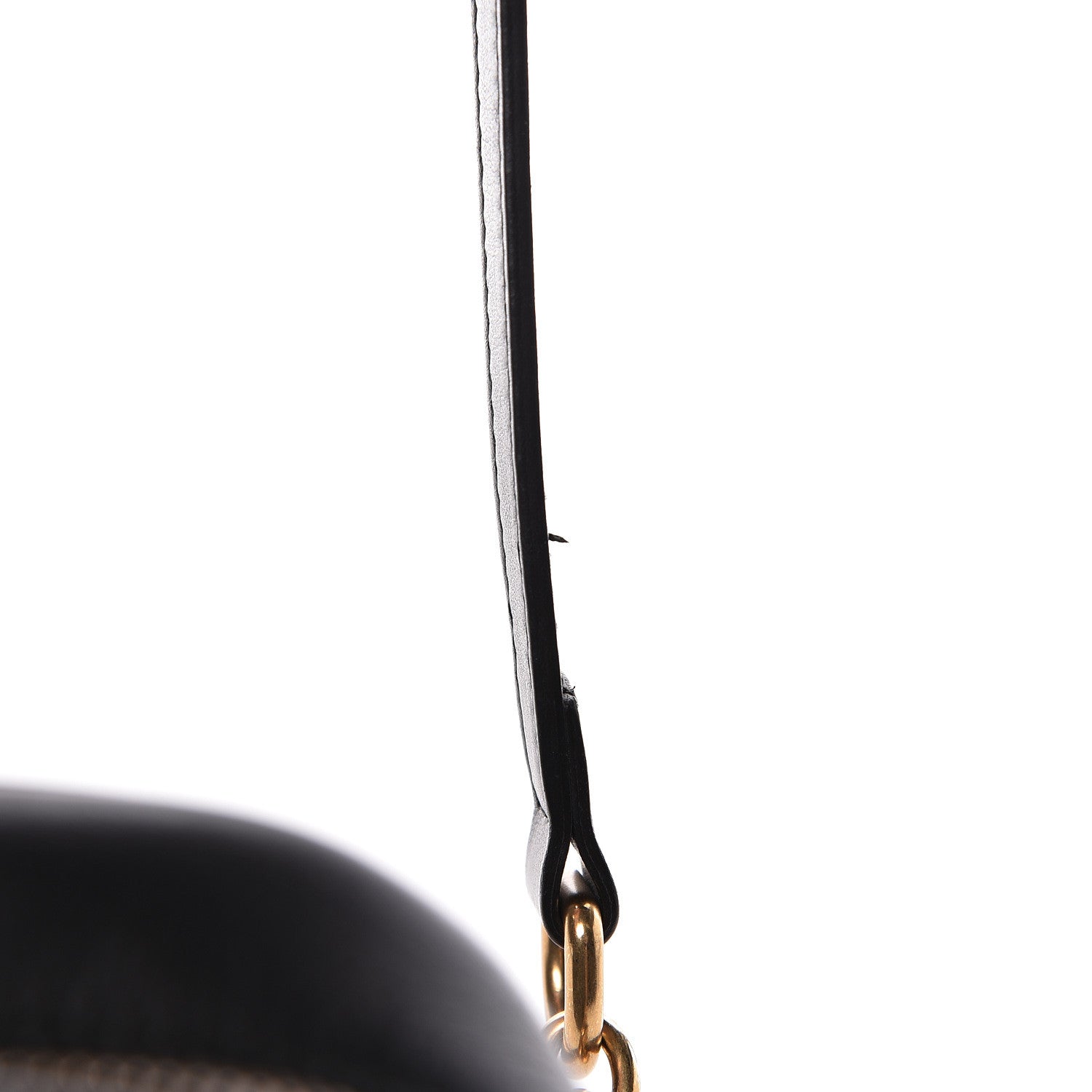 Gucci Calfskin Matelasse Small GG Marmont Chain Shoulder Bag Black 10 of 11
