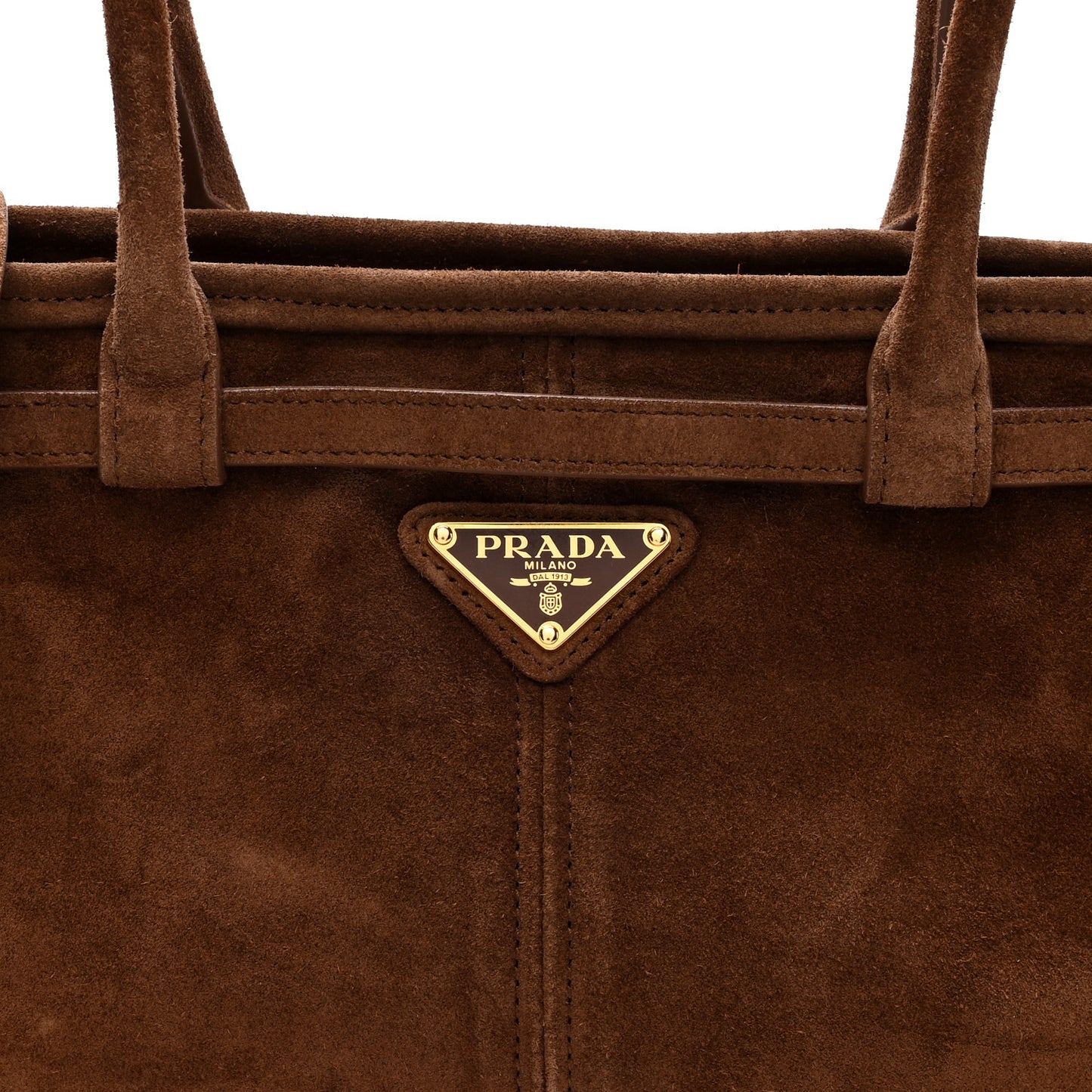 Suede Triangle Medium Bonnie Shoulder Bag Cacao