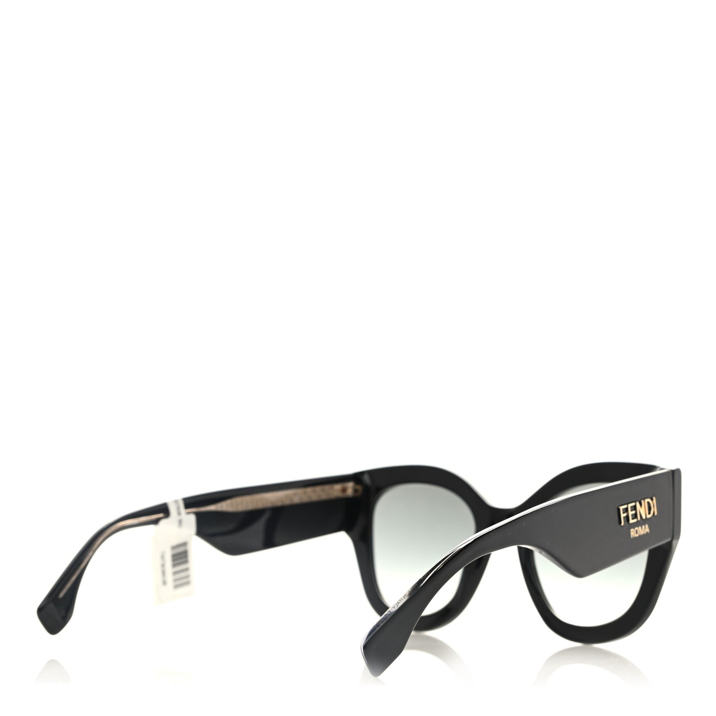 Acetate Cat Eye Sunglasses FF0452 Black