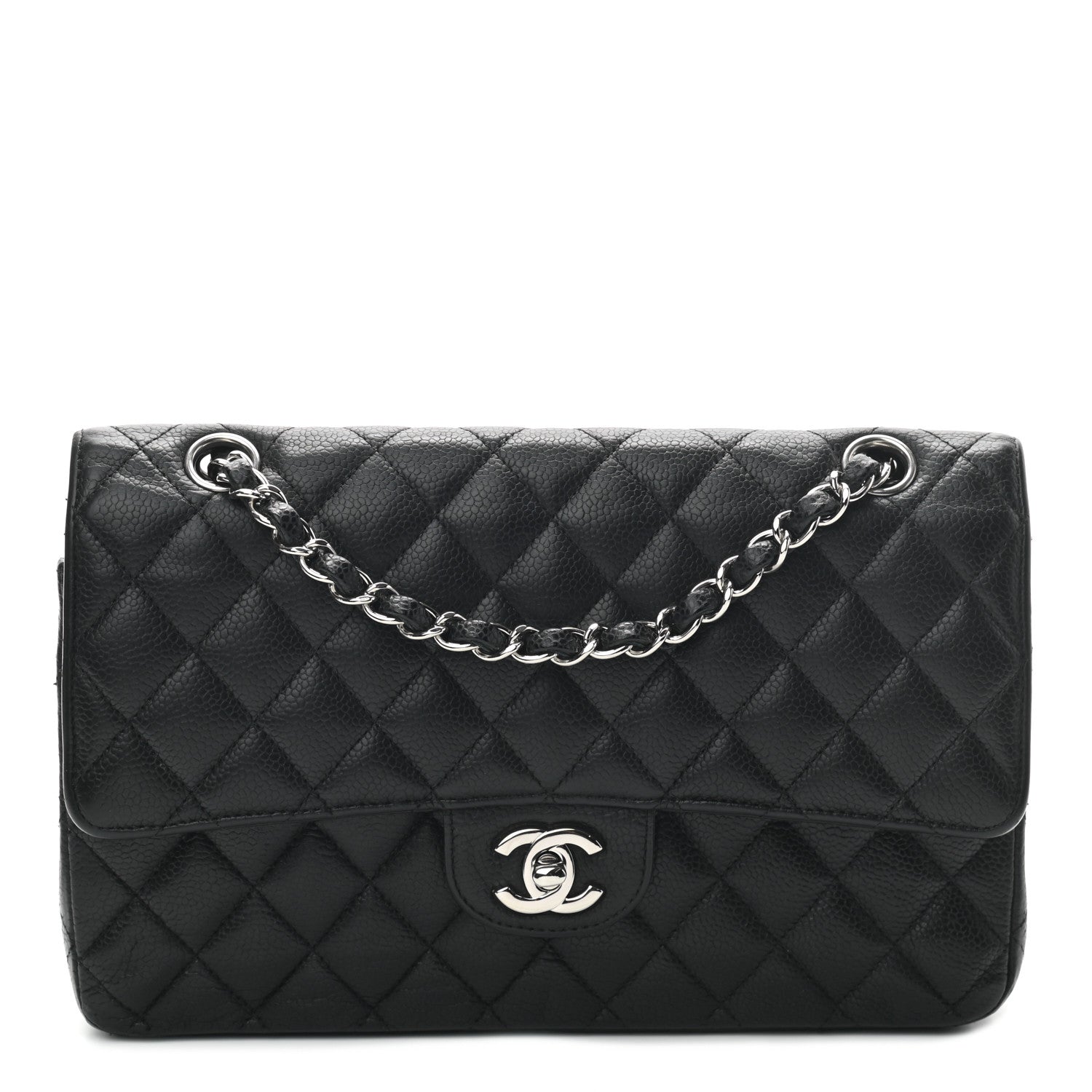 Chanel Caviar Quilted Medium Double Flap Black 1 of 8